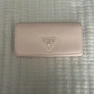 Pinkish cream guess wallet